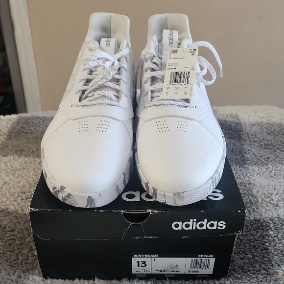adidas Other - Adidas RunTheGame basketball shoes in"White/Grey Mens Size 13